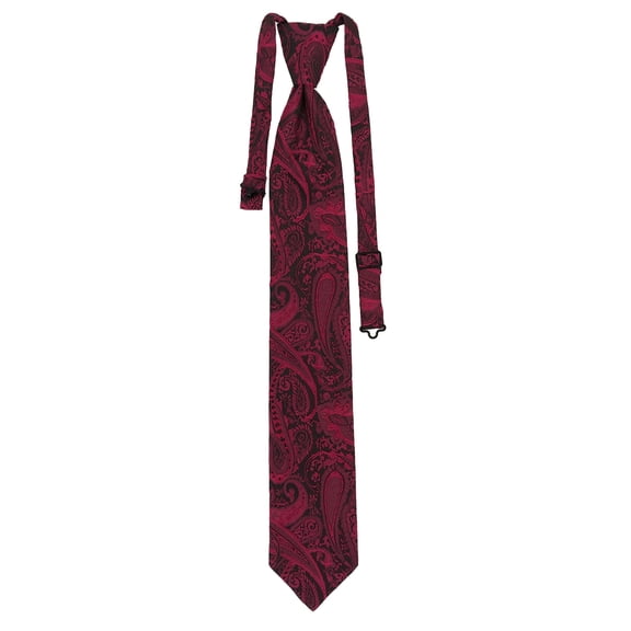 Men’s Majestic Fuchsia Formal Satin Pre-Tied Necktie Tie in a Variety of Colors by Spencer J’s Signature Satin Collection