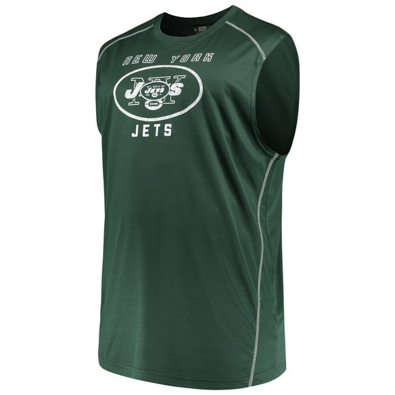 Men's Majestic Green New York Jets Big & Tall Endurance Test Muscle Tank Top