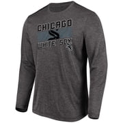 Mens Majestic Heathered Charcoal Chicago White Sox Big & Tall Long Sleeve Team T-Shirt
