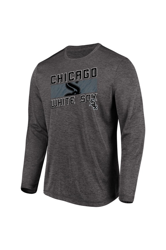 Men's Majestic Heathered Charcoal Chicago White Sox Big & Tall Long Sleeve Team T-Shirt