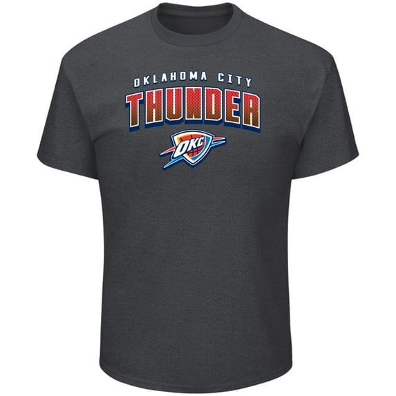 Men's Majestic Heathered Charcoal Oklahoma City Thunder Major Moves T-Shirt