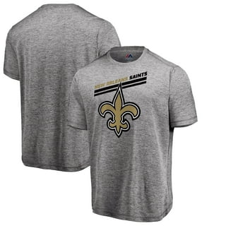 Men's Antigua Heathered Gray New Orleans Saints Gambit Quarter-Zip Pullover Top Size: Small