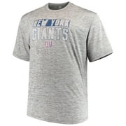 Mens Majestic Heathered Gray New York Giants Big & Tall Last Chance Ply Reflective T-Shirt
