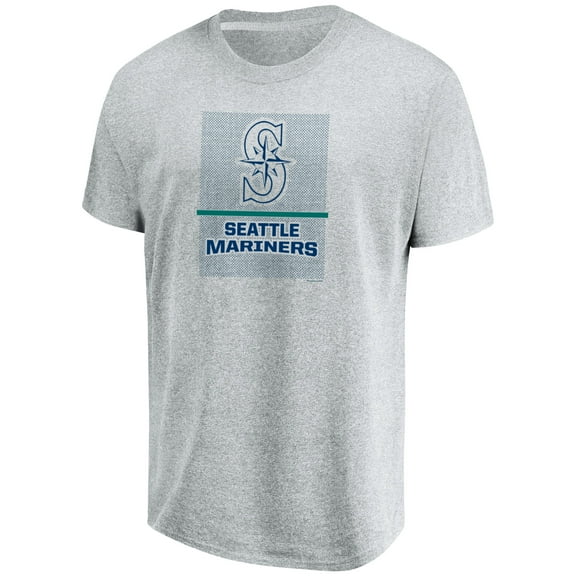 Men's Majestic Heathered Gray Seattle Mariners Flying High Big & Tall T-Shirt