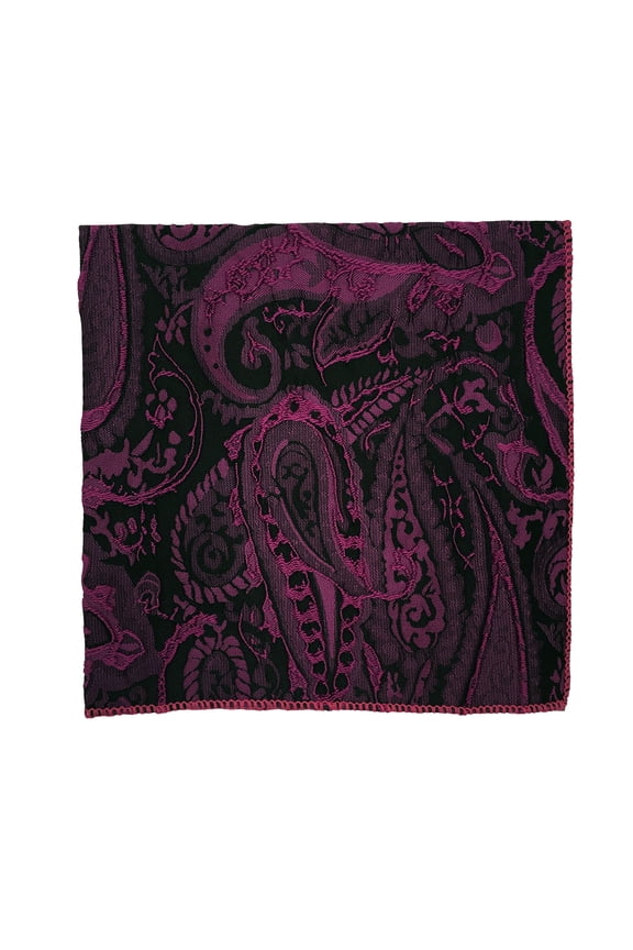 Men’s Majestic Magenta Formal Satin Pocket Square in a Variety of Colors by Spencer J’s Signature Satin Collection