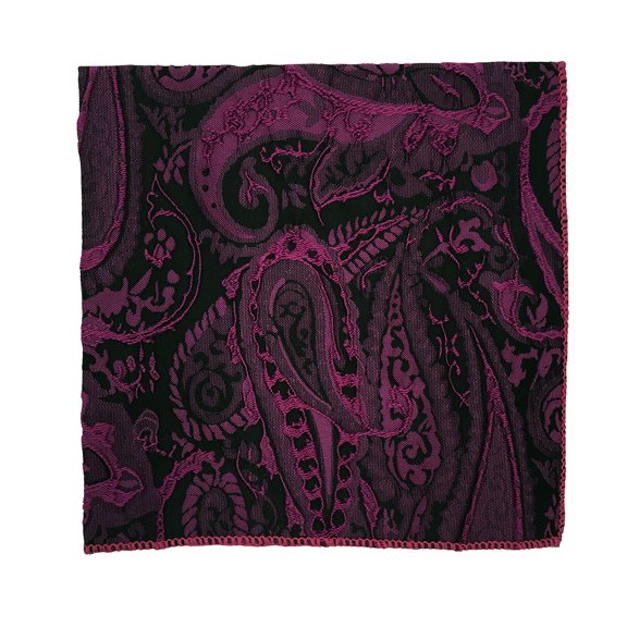Men’s Majestic Magenta Formal Satin Pocket Square in a Variety of Colors by Spencer J’s Signature Satin Collection