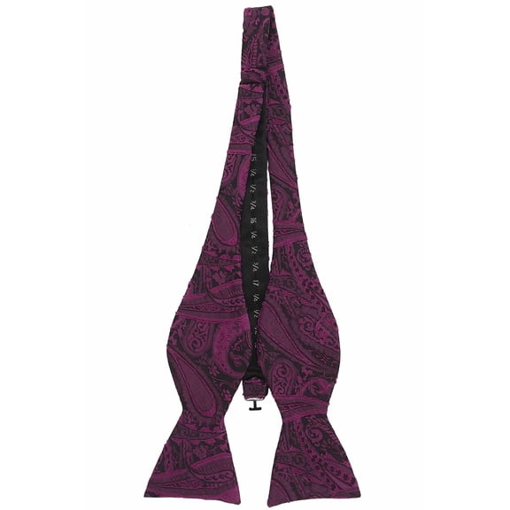 Men’s Majestic Magenta Formal Satin Self-Tie Bow Tie in a Variety of Colors by Spencer J’s Signature Satin Collection