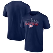 Men's Majestic Navy Chicago Cubs Fast-Paced T-Shirt