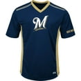 thumbnail image 1 of Men's Majestic Navy/Gold Milwaukee Brewers Big & Tall Memorable Moments T-Shirt, 1 of 3