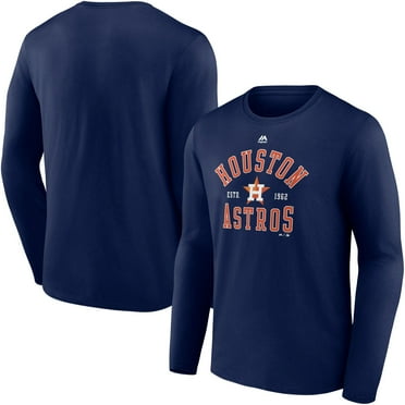 Men's Majestic Navy Houston Astros High Praise Long Sleeve T-Shirt
