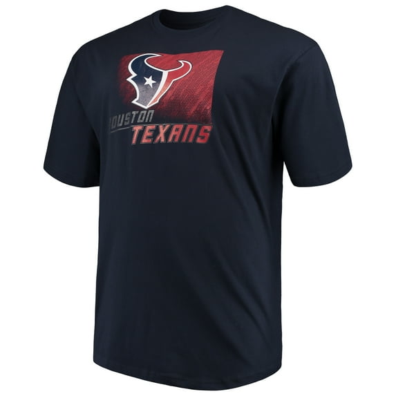 Men's Majestic Navy Houston Texans Big & Tall Reflective T-Shirt