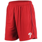 Mens Majestic Red Philadelphia Phillies Mesh Shorts