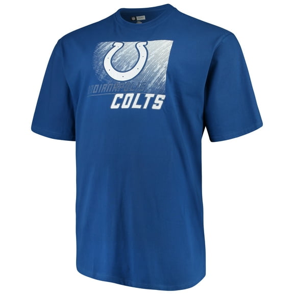 Men's Majestic Royal Indianapolis Colts Big & Tall Reflective T-Shirt