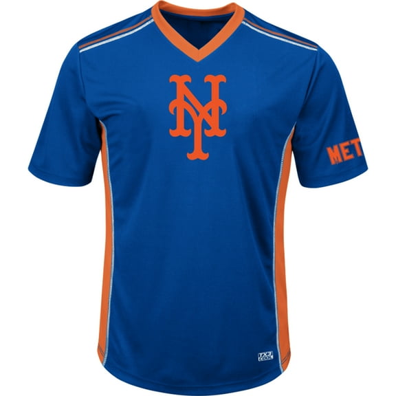 Men's Majestic Royal/Orange New York Mets Big & Tall Memorable Moments T-Shirt