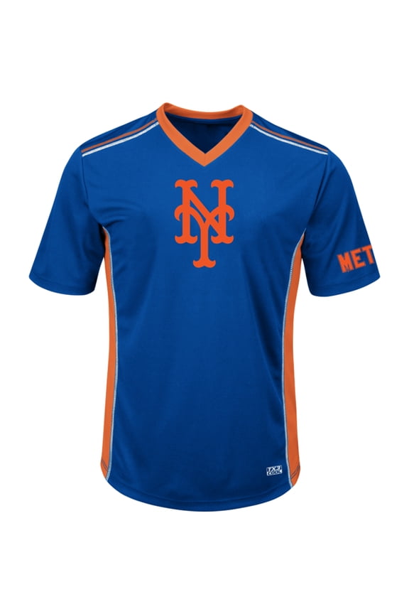 Men's Majestic Royal/Orange New York Mets Big & Tall Memorable Moments T-Shirt