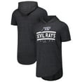 thumbnail image 1 of Men's Majestic Threads Black Tampa Bay Rays Tri-Blend Hoodie T-Shirt, 1 of 3