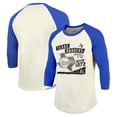 thumbnail image 1 of Men's Majestic Threads Cream/Royal Texas Rangers Raglan 3/4-Sleeve T-Shirt, 1 of 3