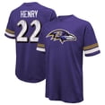 thumbnail image 1 of Men's Majestic Threads Derrick Henry Purple Baltimore Ravens Name & Number Oversized T-Shirt, 1 of 3