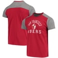 thumbnail image 1 of Men's Majestic Threads Scarlet/Heathered Gray San Francisco 49ers Gridiron Classics Field Goal Slub T-Shirt, 1 of 3