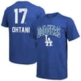 thumbnail image 1 of Men's Majestic Threads Shohei Ohtani Royal Los Angeles Dodgers Triblend Name & Number T-Shirt, 1 of 3