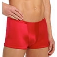 thumbnail image 1 of Men's Male Power 153-076 Satin Lo Rise Pouch Short (Red L), 1 of 4