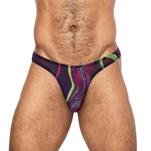 Men's Male Power 442-278 Galactic Sheer Bong Thong (Print L/XL)