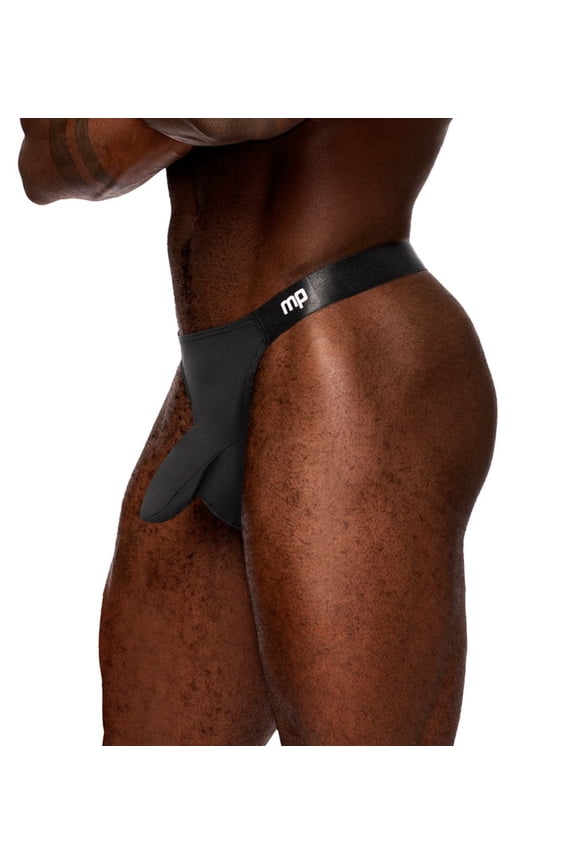 Men's Male Power 462-281 Easy Breezy Thong with Comfort Pouch (Black S/M)