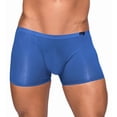 thumbnail image 1 of Men's Male Power SMS-006 Seamless Sleek Trunk with Sheer Pouch (Blue S), 1 of 2