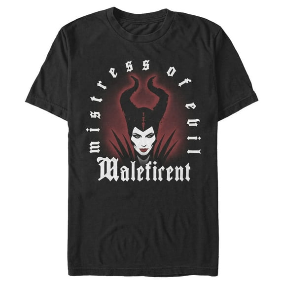 Men's Maleficent: Mistress of All Evil Airbrush Silhouette  Graphic Tee Black 3X Large