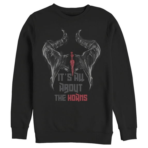 Men's Maleficent: Mistress of All Evil All About Horns Sweatshirt Black Small
