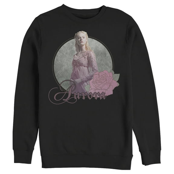 Men's Maleficent: Mistress of All Evil Aurora Portrait Sweatshirt Black Small