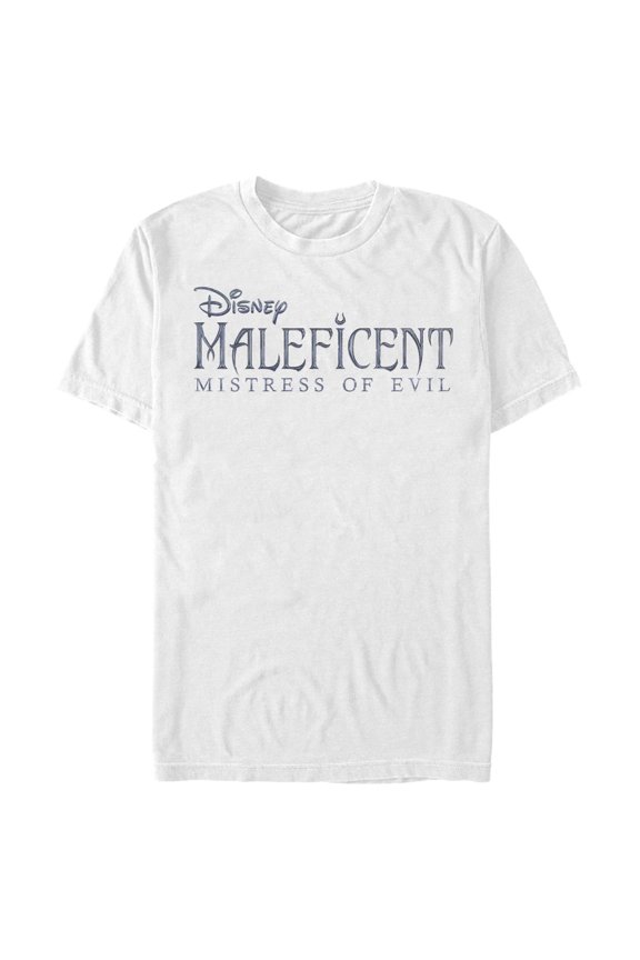 Men's Maleficent: Mistress of All Evil Basic Movie Logo Graphic Tee White Small