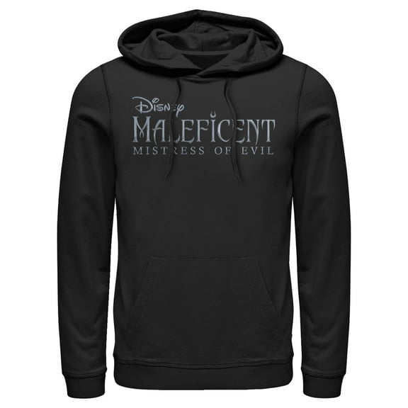 Men's Maleficent: Mistress of All Evil Basic Movie Logo Pull Over Hoodie Black 2X Large