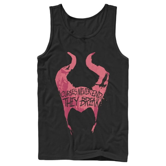 Men's Maleficent: Mistress of All Evil Curses Never End  Tank Top Black Small