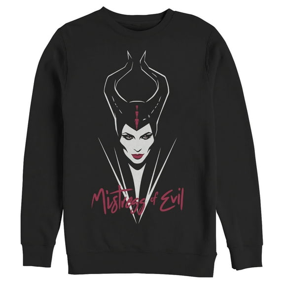 Men's Maleficent: Mistress of All Evil Portrait  Sweatshirt Black 2X Large