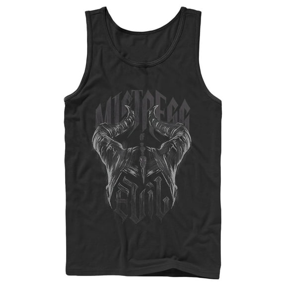 Men's Maleficent: Mistress of All Evil Sketch Horns Tank Top Black Large