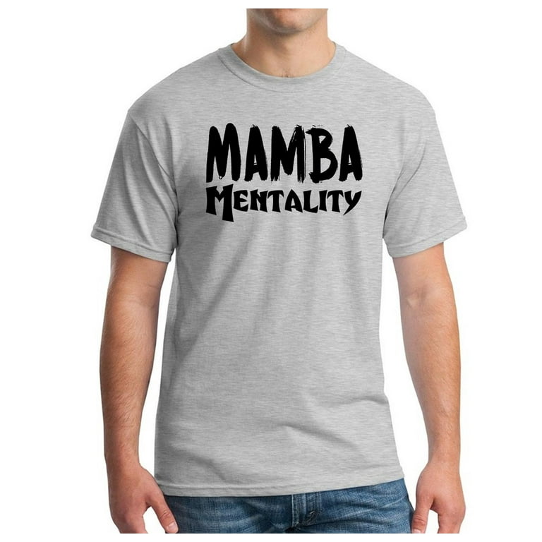 Men s Mamba Mentality Gray T Shirt Small Gray