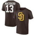 thumbnail image 1 of Men's Manny Machado Brown San Diego Padres Player Icon Name & Number T-Shirt, 1 of 3