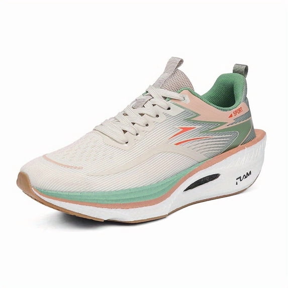 Men's Marathon Running Shoes - Lightweight Breathable -Absorbing Sneakers Athletic Footwear with Cushioned MD Sole Suitable for Marathon, Gym, Training - Gradient Design Low-Top /Comfortable Sneakers