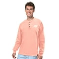 thumbnail image 1 of Men's Margaritaville Coral Tampa Bay Buccaneers Five O'Clock Henley Long Sleeve T-Shirt, 1 of 2