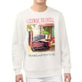 thumbnail image 1 of Men's Margaritaville Cream Cleveland Guardians License to Chill Fleece Sweatshirt, 1 of 2