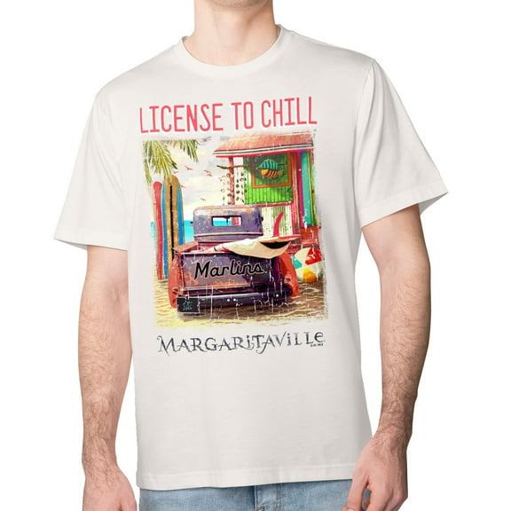 Men's Margaritaville Cream Miami Marlins License to Chill T-Shirt