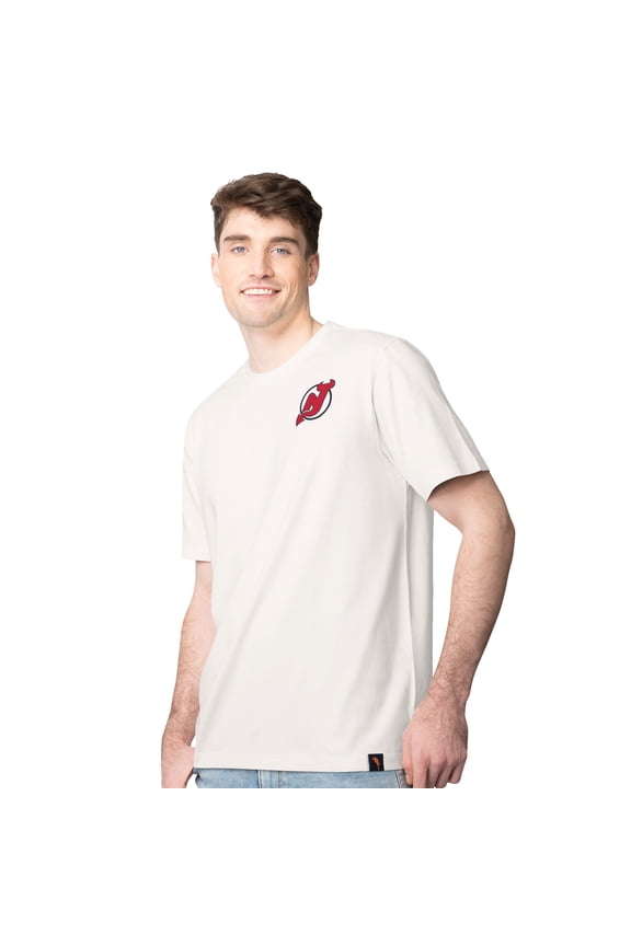 Men's Margaritaville  Cream New Jersey Devils Time Flies T-Shirt
