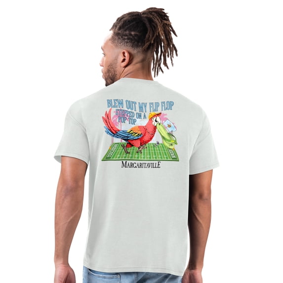Men's Margaritaville Gray Minnesota Vikings Flip Flop T-Shirt