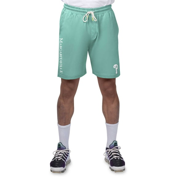 Men's Margaritaville Green Philadelphia Phillies Peached French Terry Shorts