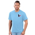 thumbnail image 1 of Men's Margaritaville Light Blue Houston Texans Flip Flop T-Shirt, 1 of 2