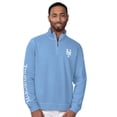 thumbnail image 1 of Men's Margaritaville Light Blue New York Mets First Pitch Quarter-Zip Pullover Top, 1 of 2