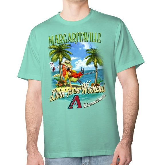 Men's Margaritaville  Mint Arizona Diamondbacks Livin' for the Weekend T-Shirt