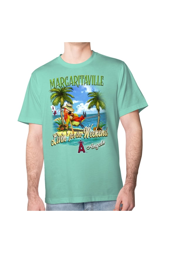 Men's Margaritaville Mint Los Angeles Angels Livin' for the Weekend T-Shirt