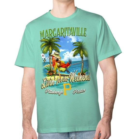 Men's Margaritaville  Mint Pittsburgh Pirates Livin' for the Weekend T-Shirt
